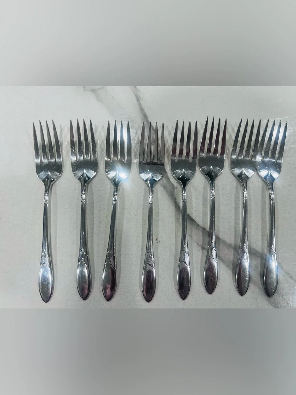 Vntg Oneida Community Lady Hamilton Silverplate Flatware, 1932 Art Deco, 41 Pcs